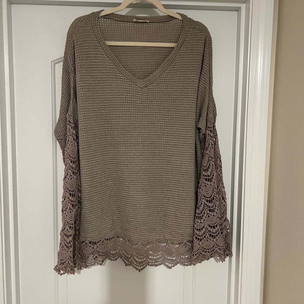 Boho style v neck comfortable top